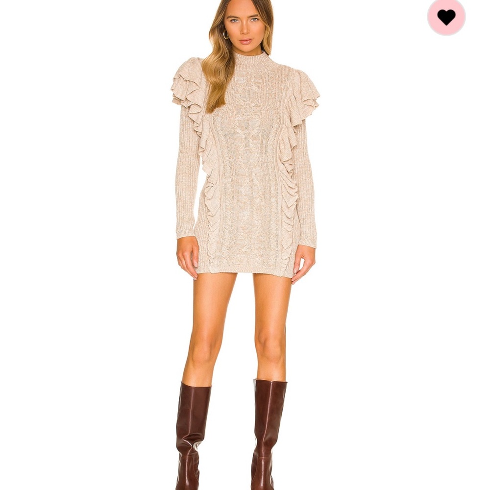 Senzi ruffle sweater dress small